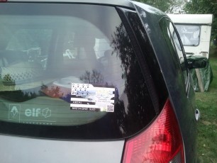 l'autocollant du camping de kernejeune