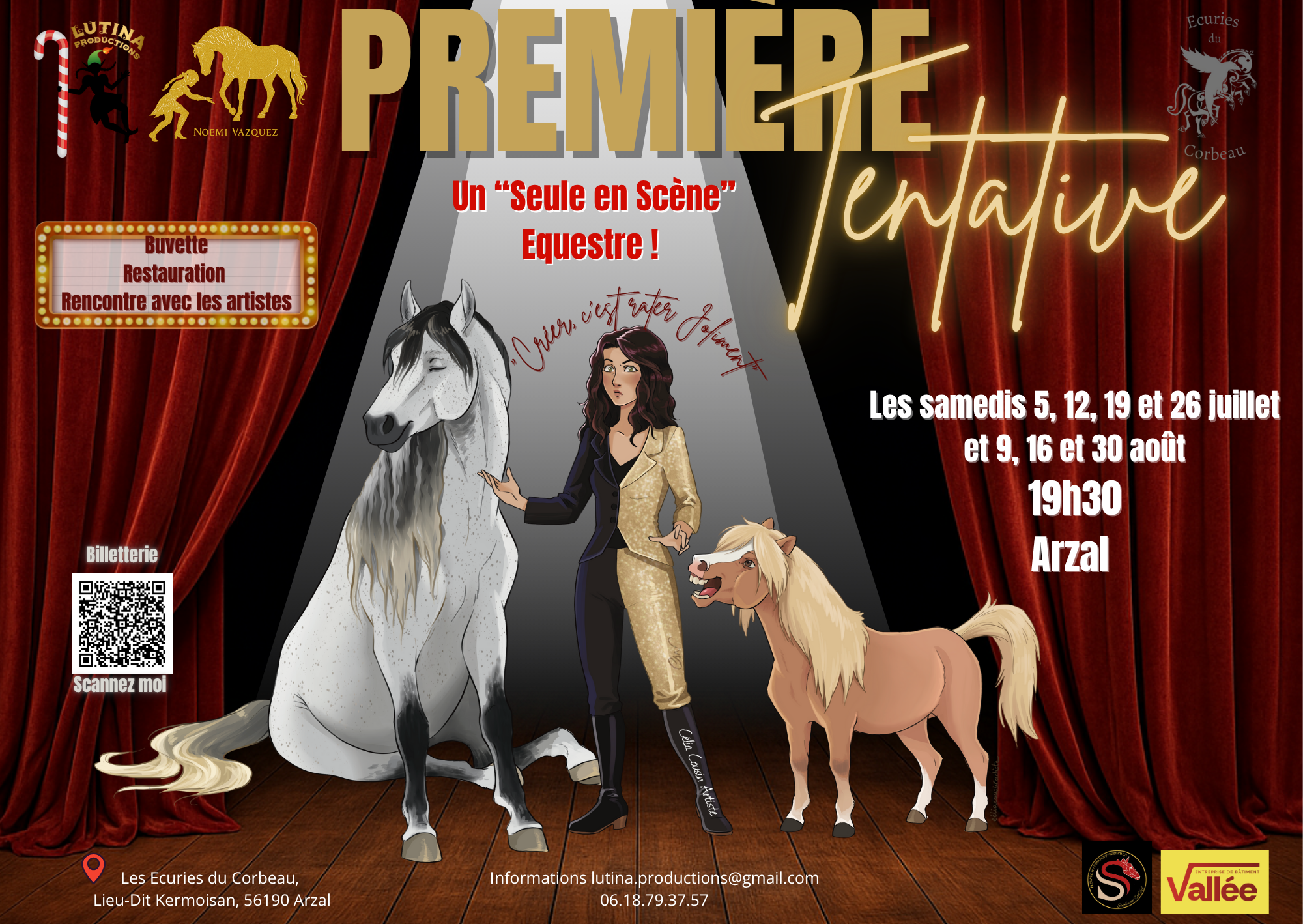 Spectacle aux Ecuries du Corbeau à Arzal